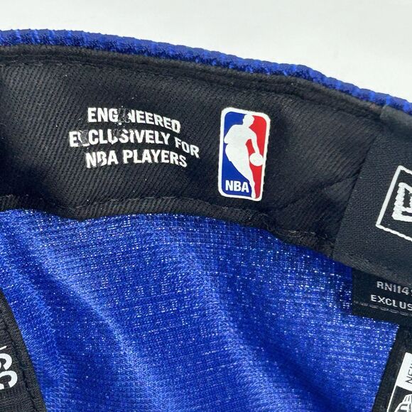 Detroit Pistons Logo Royal Draft New Era 9Fifty Snapback Hat Cap Blue 7 3/8 NBA - Picture 8 of 11